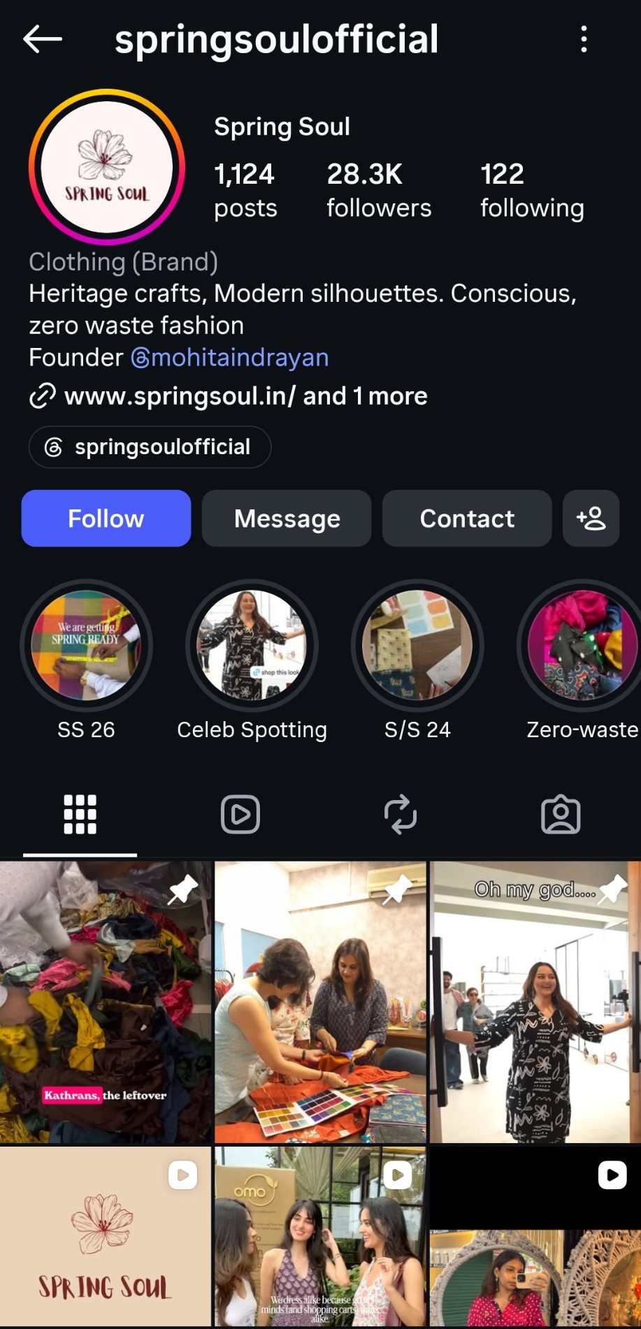 Spring Soul Official — Social Media Management project by Impressh